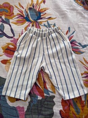 Zara Striped Embossed Pants